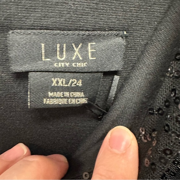 City Chic Luxe Starry Nights sequin maxi dress NWT - Picture 11 of 13